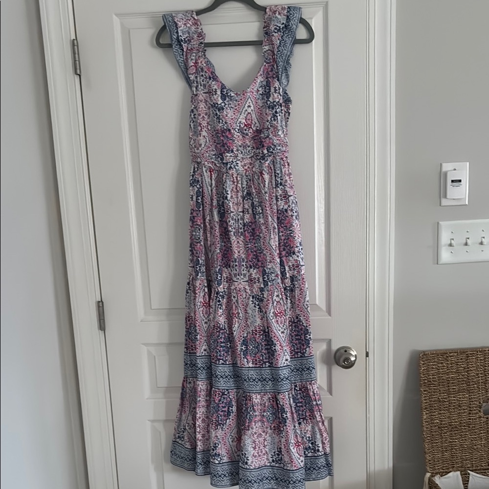 Caroline Constas Floral Sleeveless Maxi Dress NWT SMALL